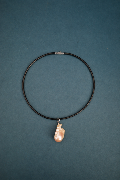 月 leather choker (4type)