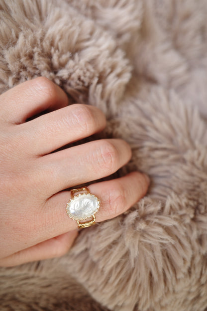 [2点再販]氷中薔薇 リング