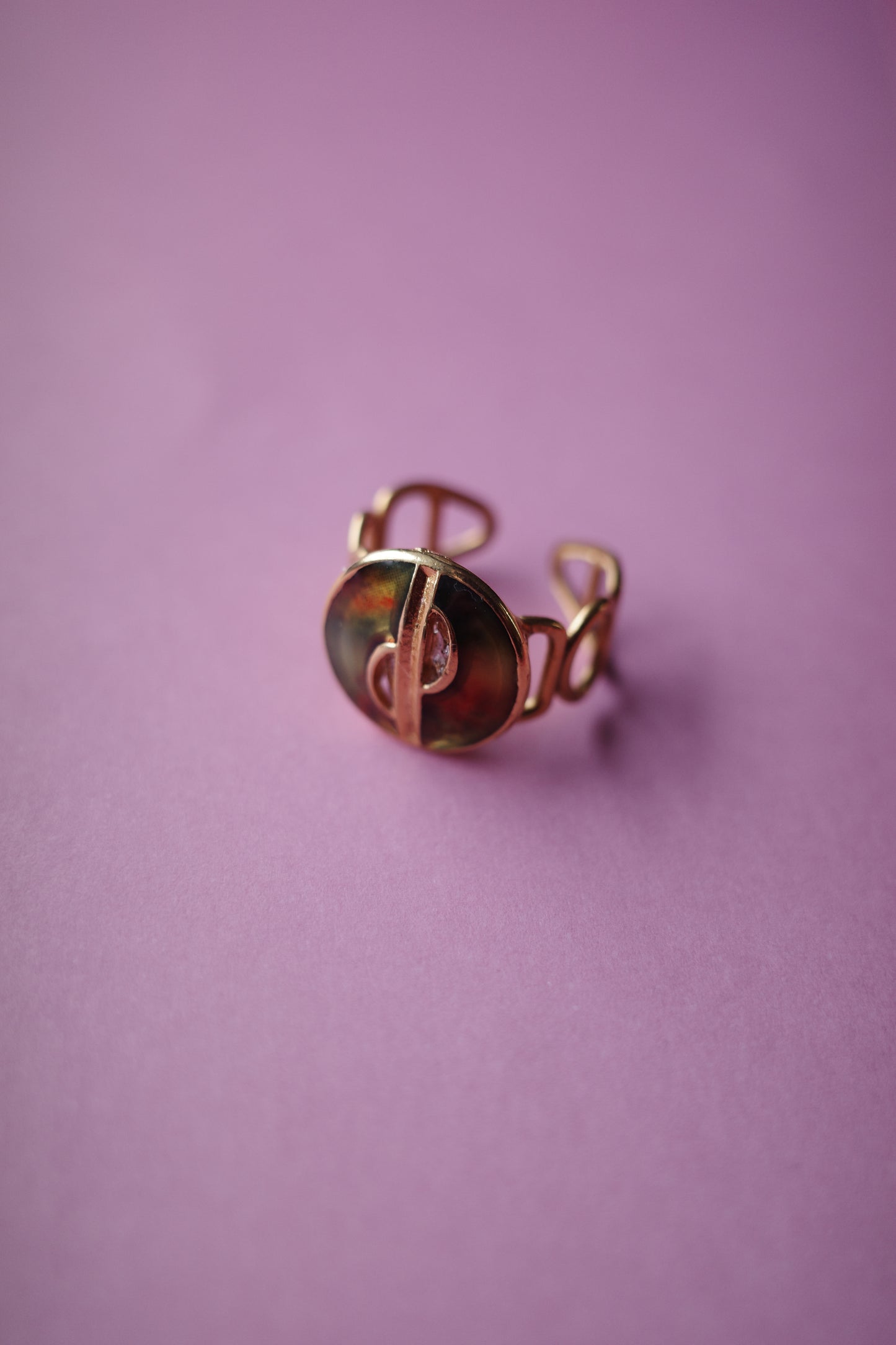 [1点]coffee marble(コーヒーマーブル）リング