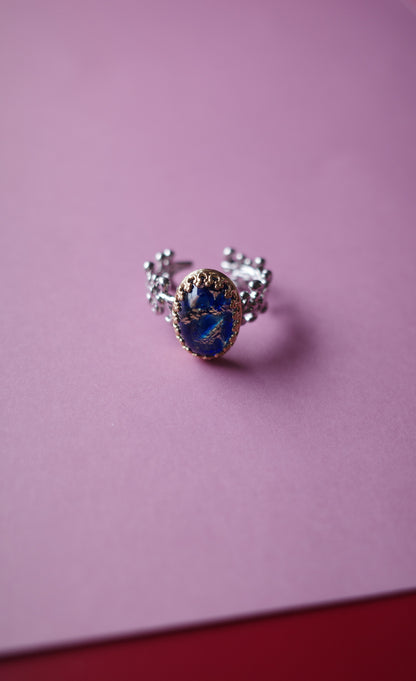 [1点]marble silver(マーブル・シルバー)ディープブルーbi