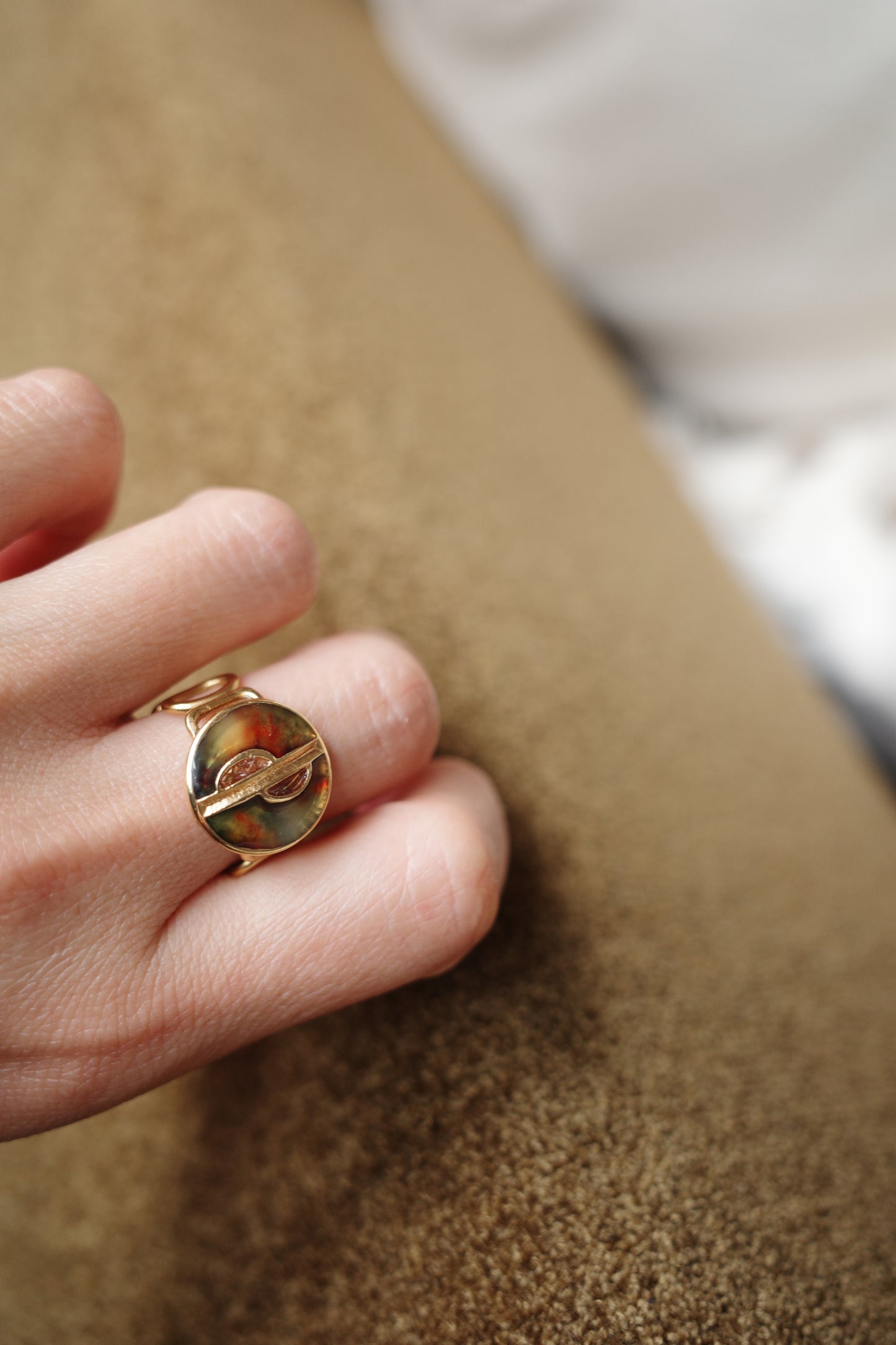 [1点]coffee marble(コーヒーマーブル）リング