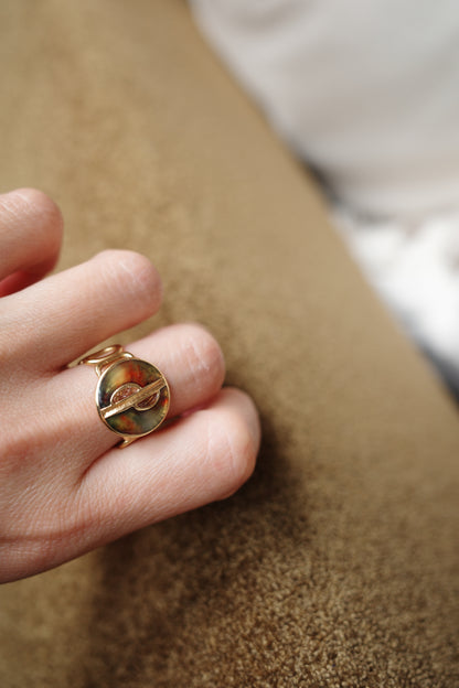 [1点]coffee marble(コーヒーマーブル）リング