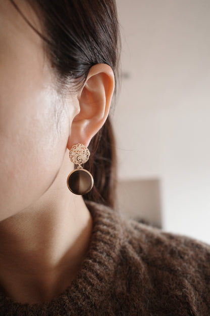 [1点]coffee pudding(コーヒープディング)ピアス