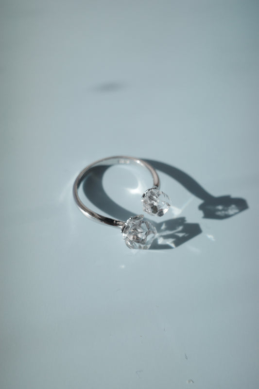 [2点]春霜 ring(ハーキマーダイヤモンド)