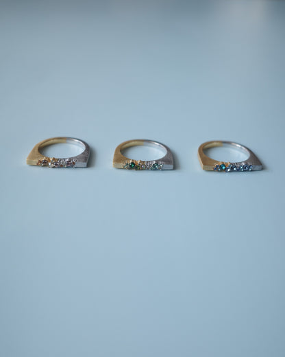 EQUINOX ring 硝-花時(スワロフスキー)