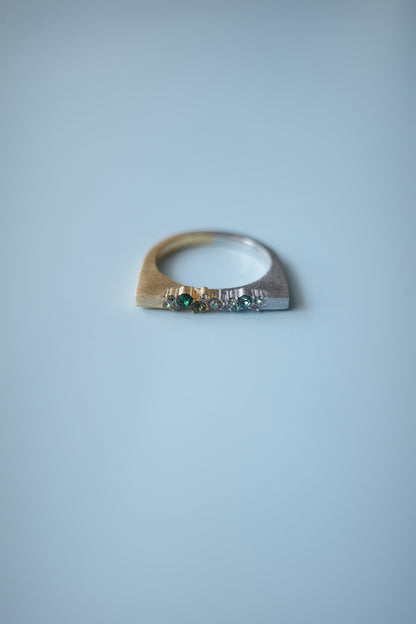 EQUINOX ring 硝-草萌(スワロフスキー)