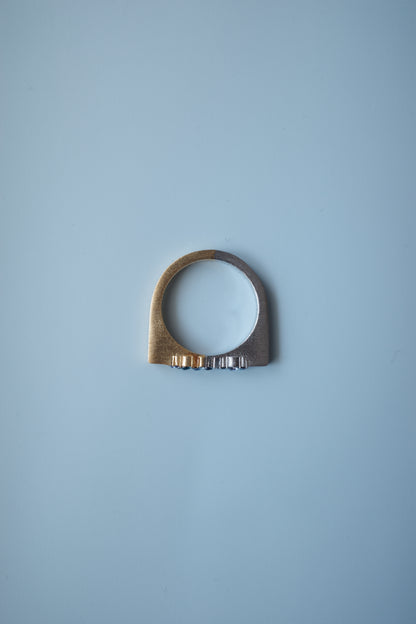 EQUINOX ring 硝-花時(スワロフスキー)