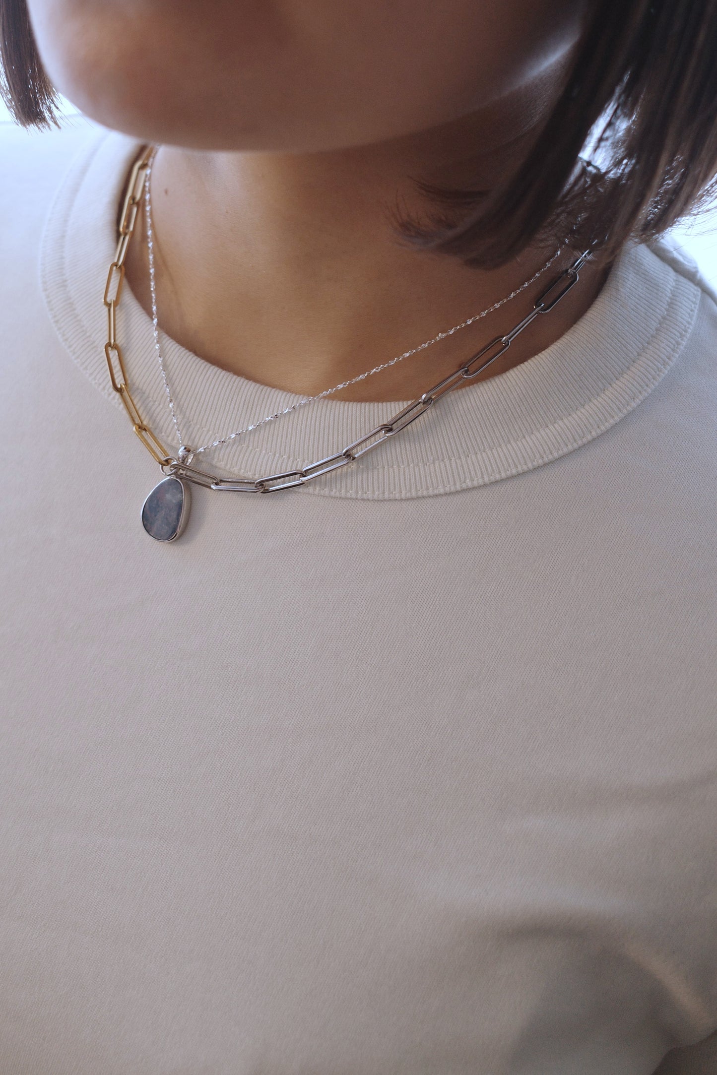 [1点]春の海 necklace(オパール)