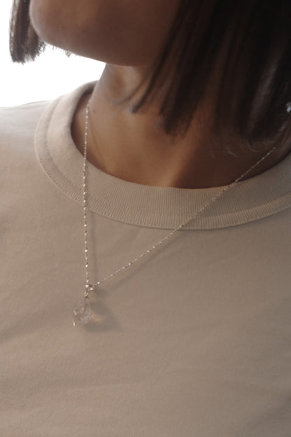 [2点]春霜 necklace(ハーキマーダイヤモンド)
