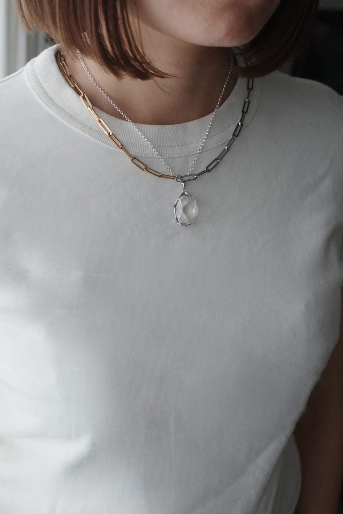 [1点]薄氷 necklace(水晶)