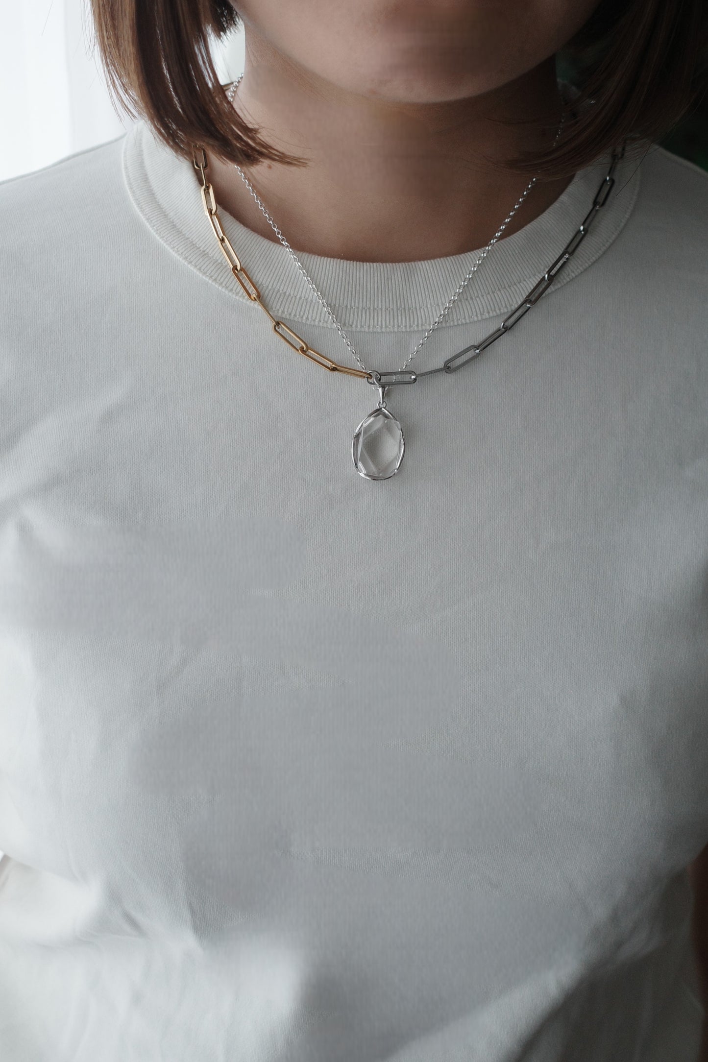 [1点]薄氷 necklace(水晶)