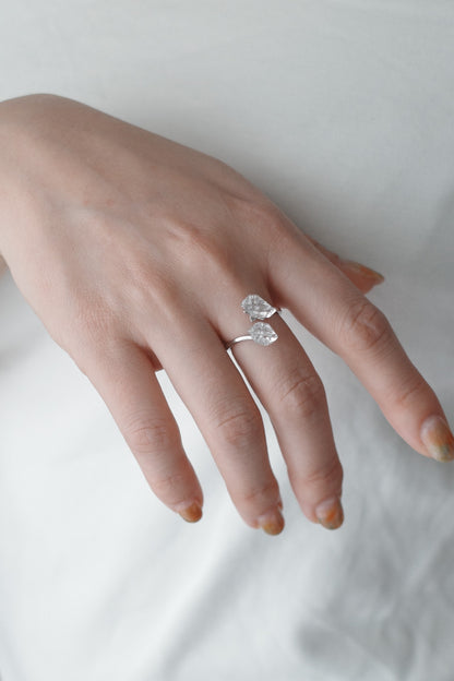 [2点]春霜 ring(ハーキマーダイヤモンド)