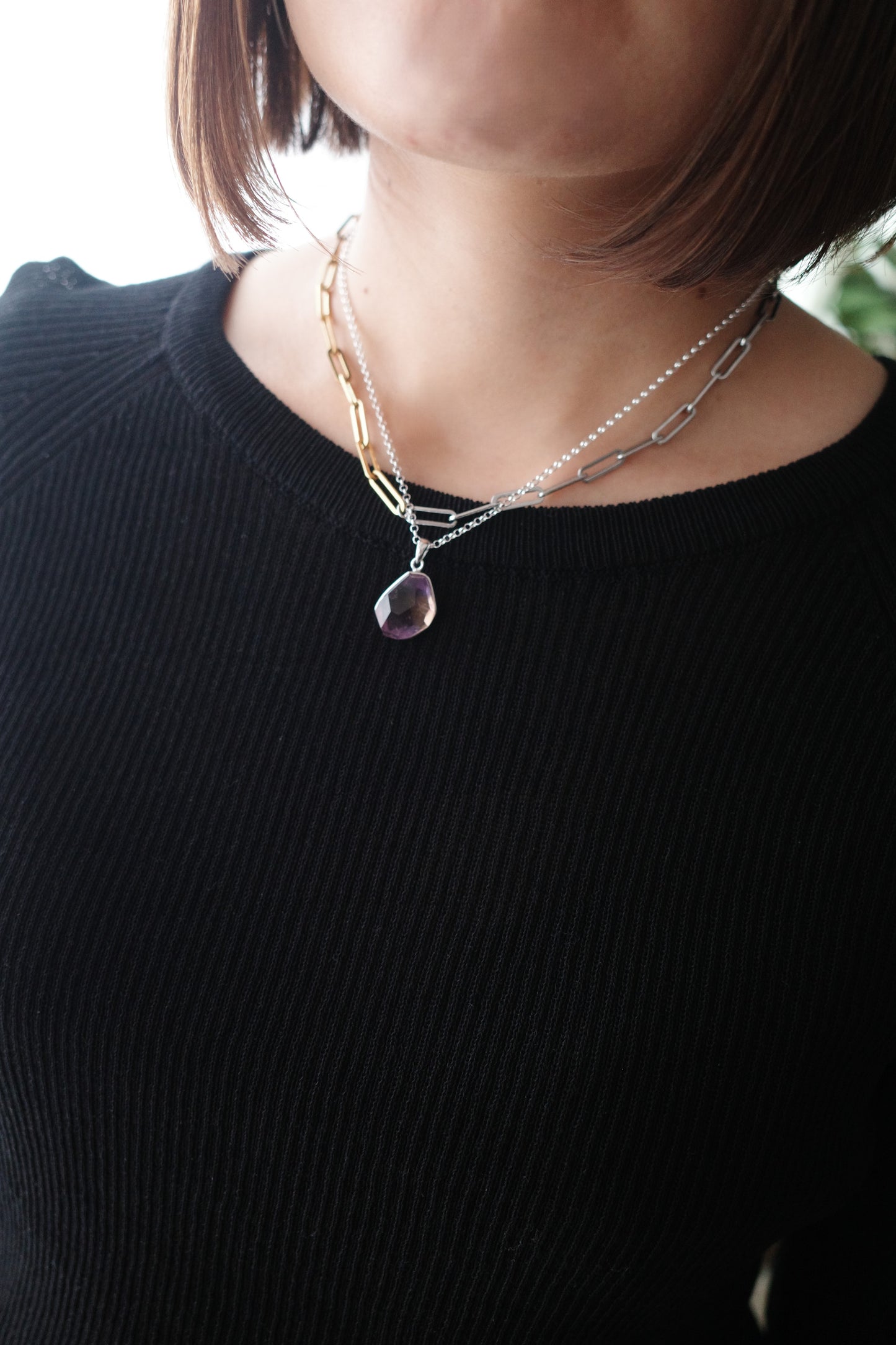 [1点]春の暁 necklace(アメトリン)