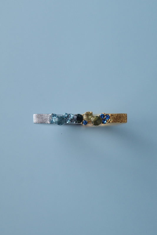 EQUINOX ring 珠-春宵(ロンドンブルートパーズ)