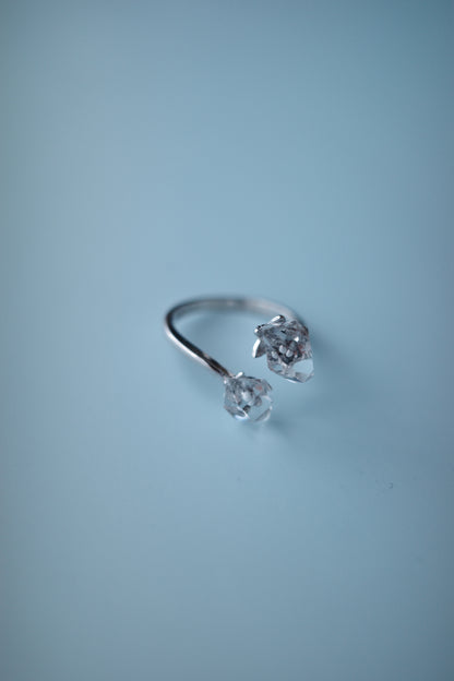 [2点]春霜 ring(ハーキマーダイヤモンド)