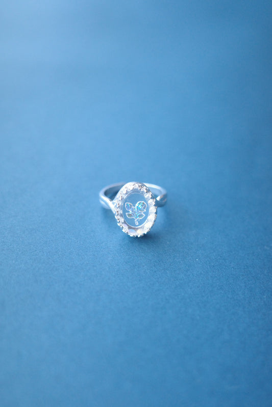 [2点]虹薔薇リング-silver