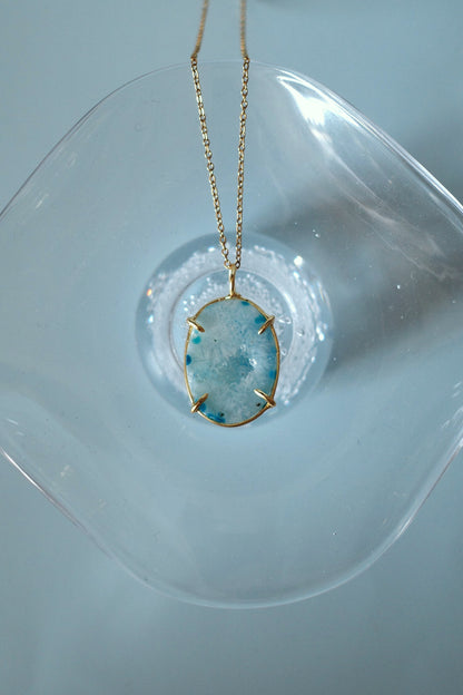 [1点]sky blue necklace(ドゥルージークォーツ)