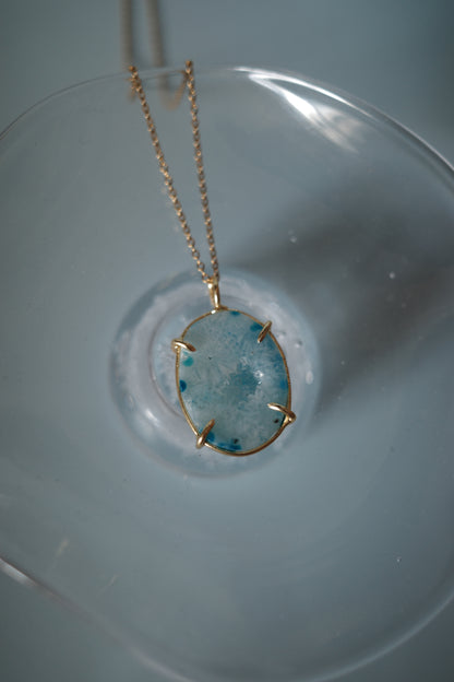 [1点]sky blue necklace(ドゥルージークォーツ)