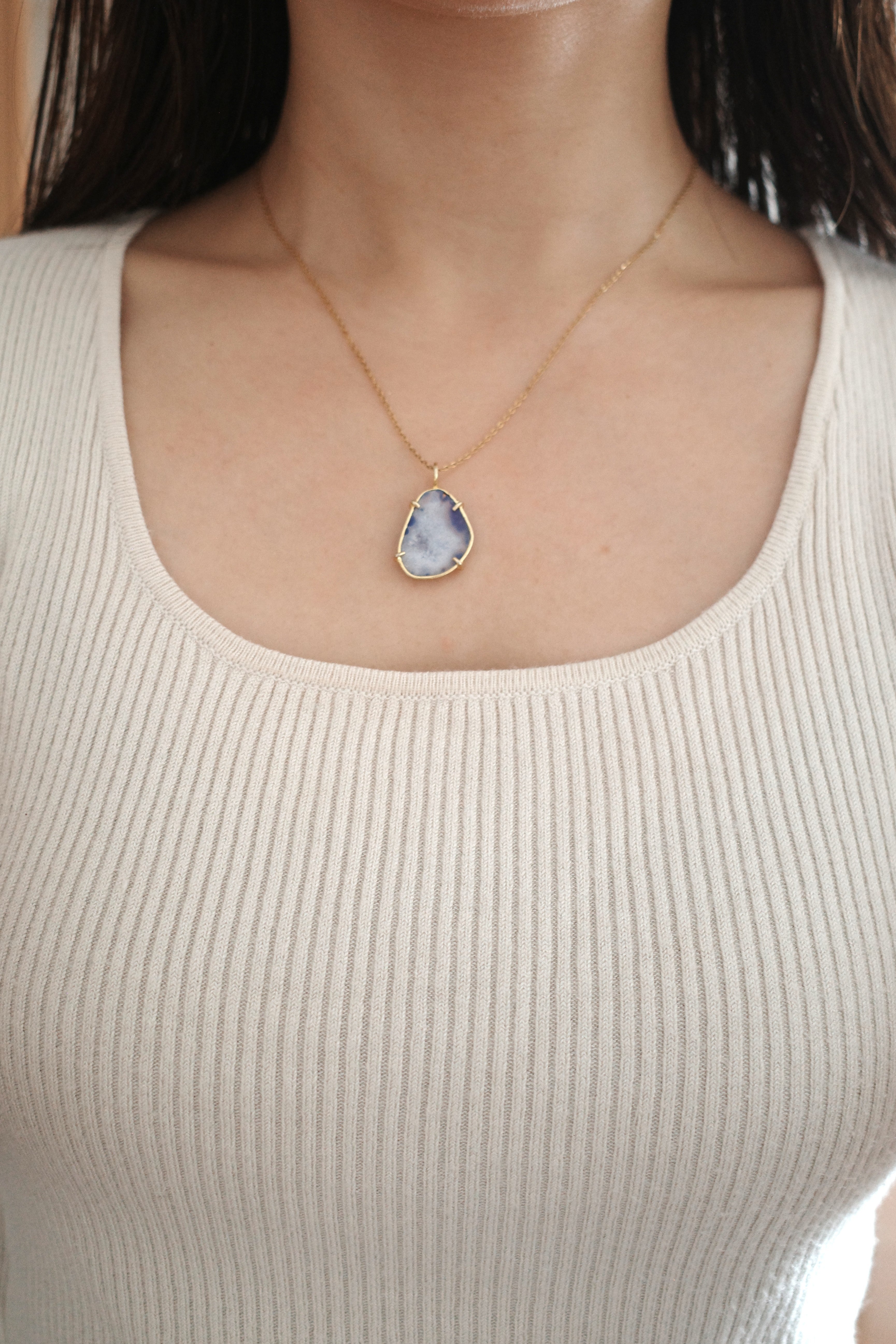 1点]deep blue necklace(ドゥルージークォーツ) – ANSUR