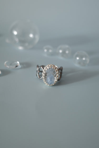 [1点]lace ring-氷
