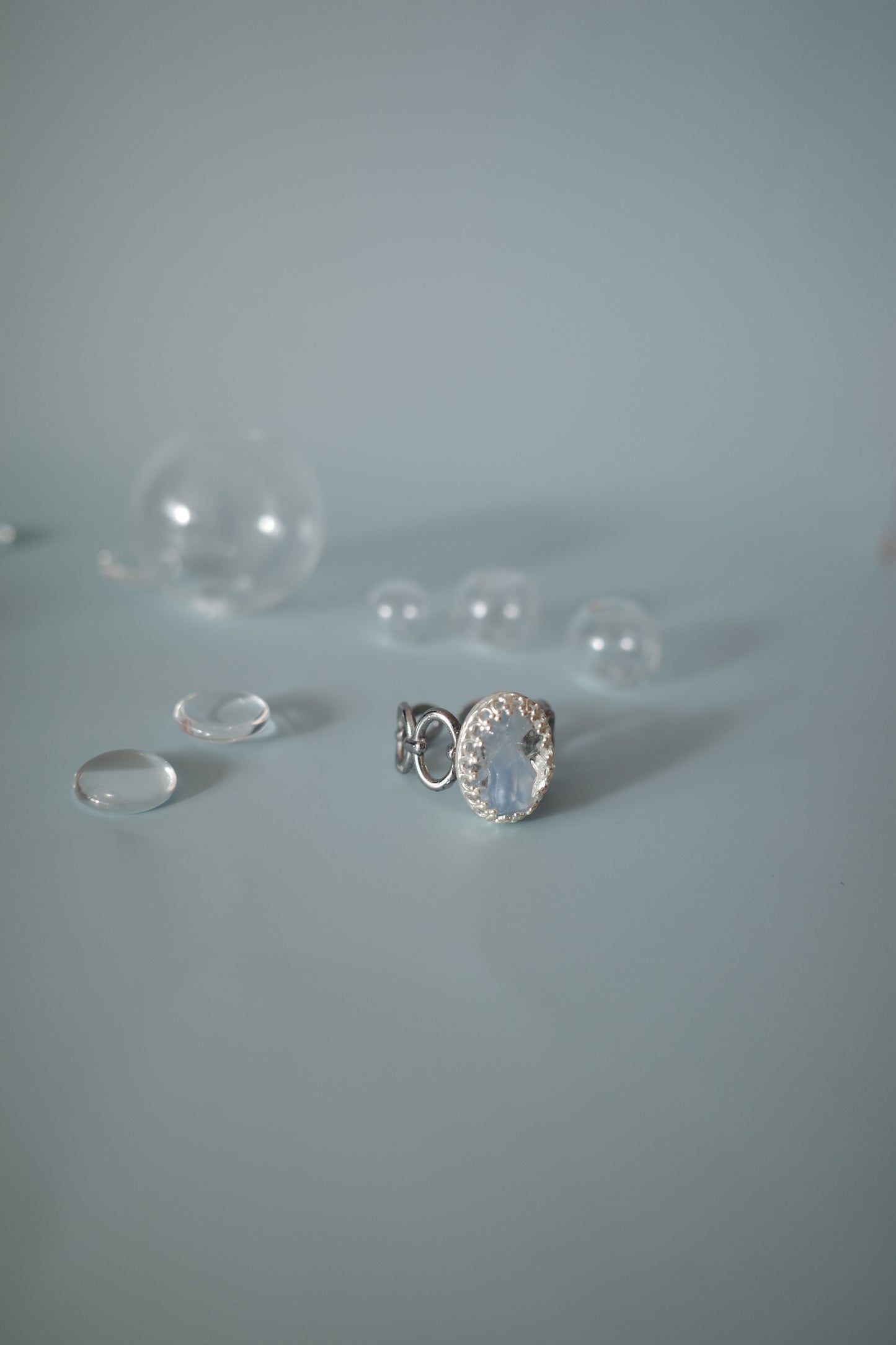 [1点]lace ring-氷