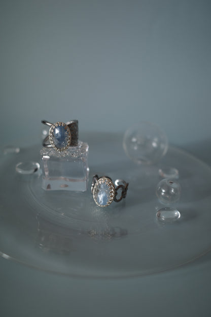 [1点]lace ring-氷