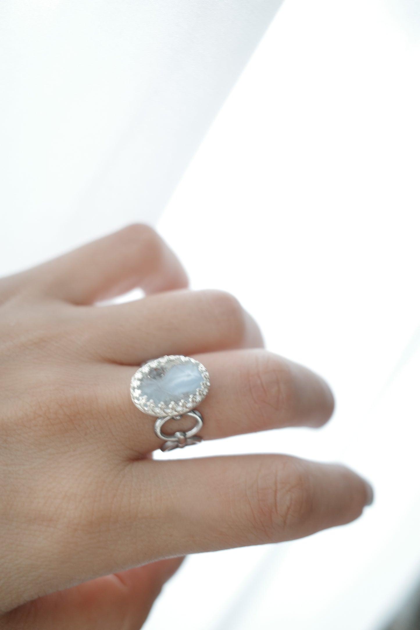 [1点]lace ring-氷
