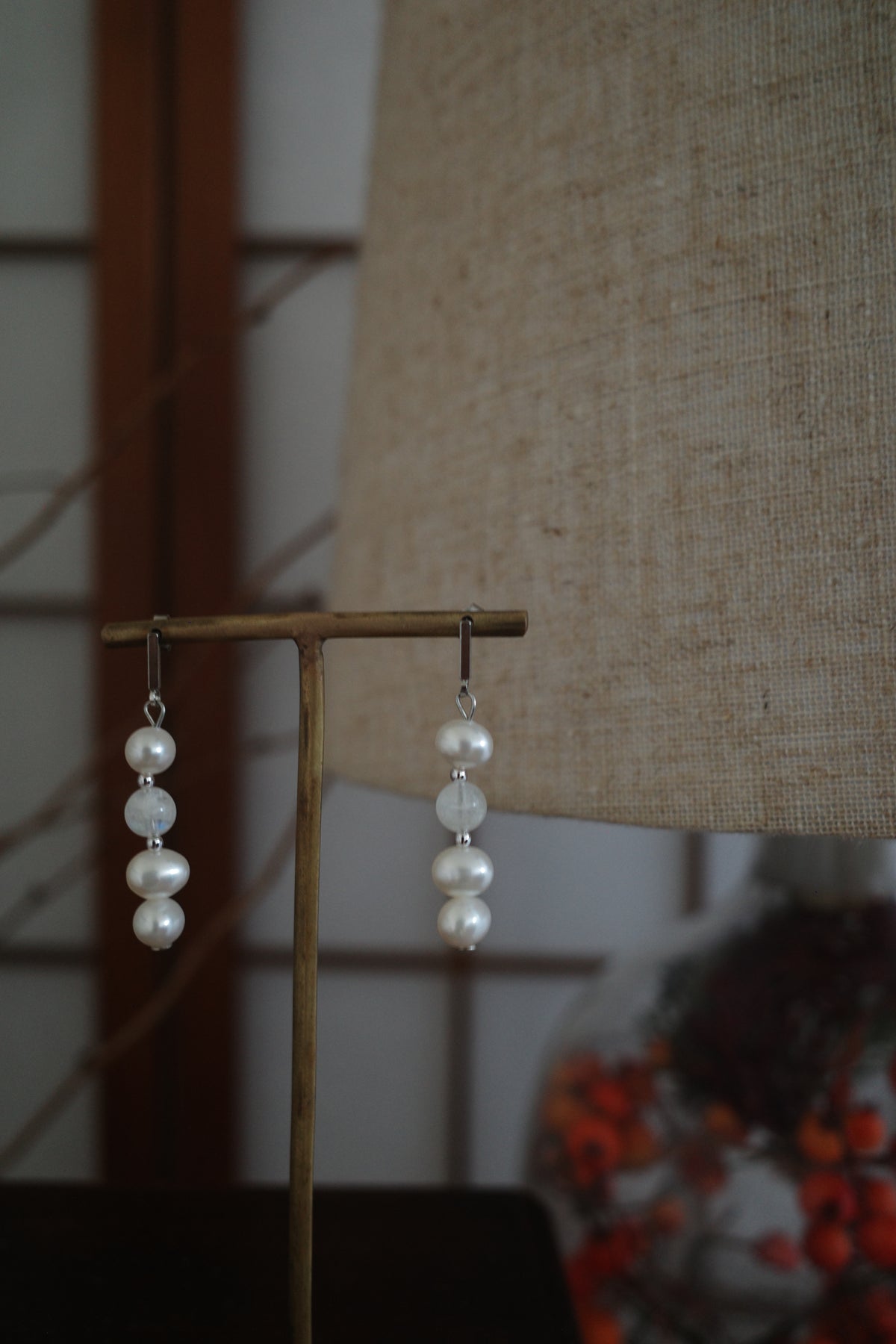 月と雫 pierce/earring
