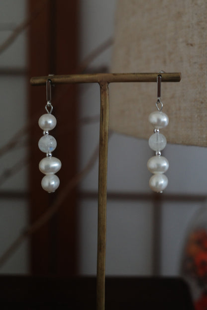 月と雫 pierce/earring