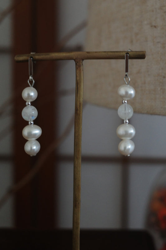 月と雫 pierce/earring