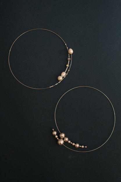 月 wire choker (2type)