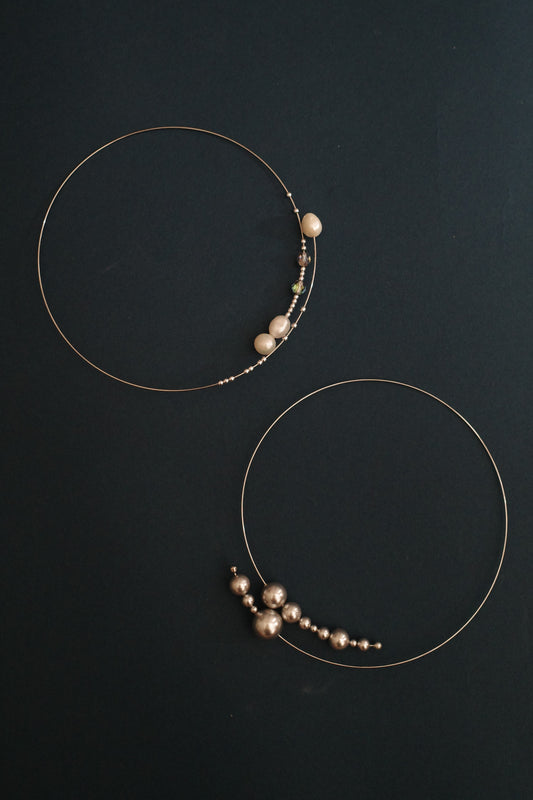 月 wire choker (2type)