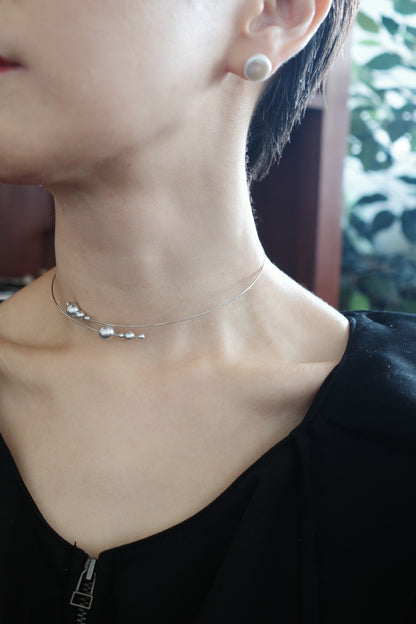 月 wire choker (2type)