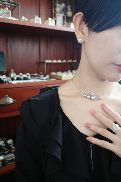 月 wire choker (2type)