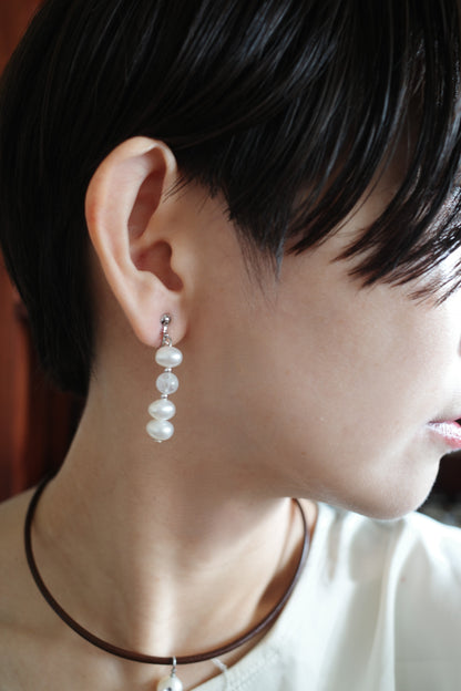 月と雫 pierce/earring