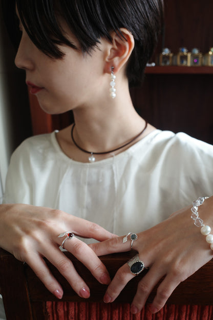 月と雫 pierce/earring