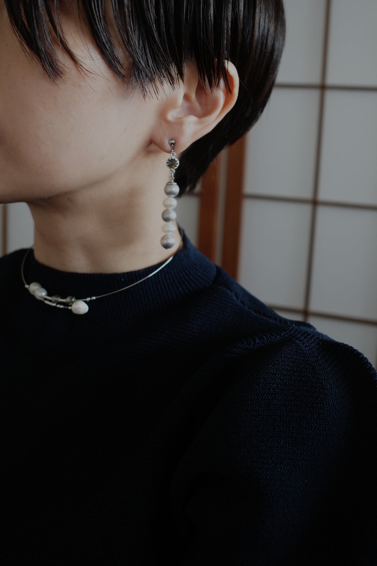 月と夜 pierce/earring(2color)