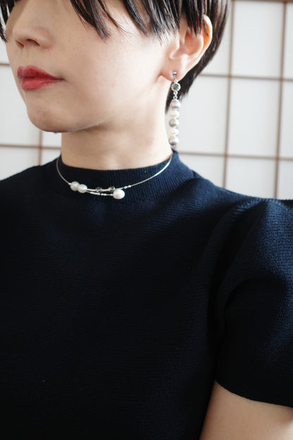 月 wire choker (2type)