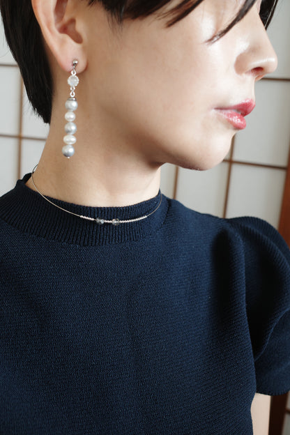 月 wire choker (2type)