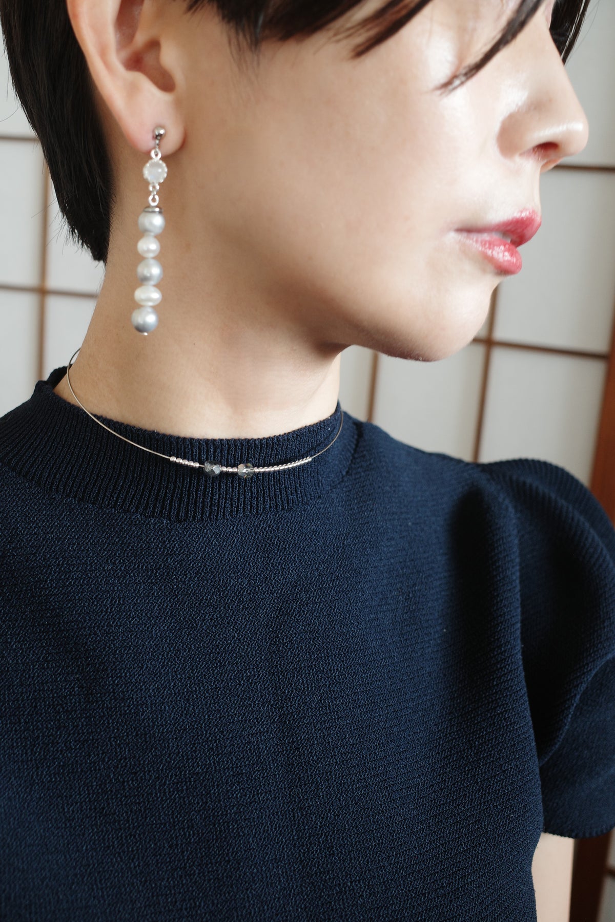 月と夜 pierce/earring(2color)
