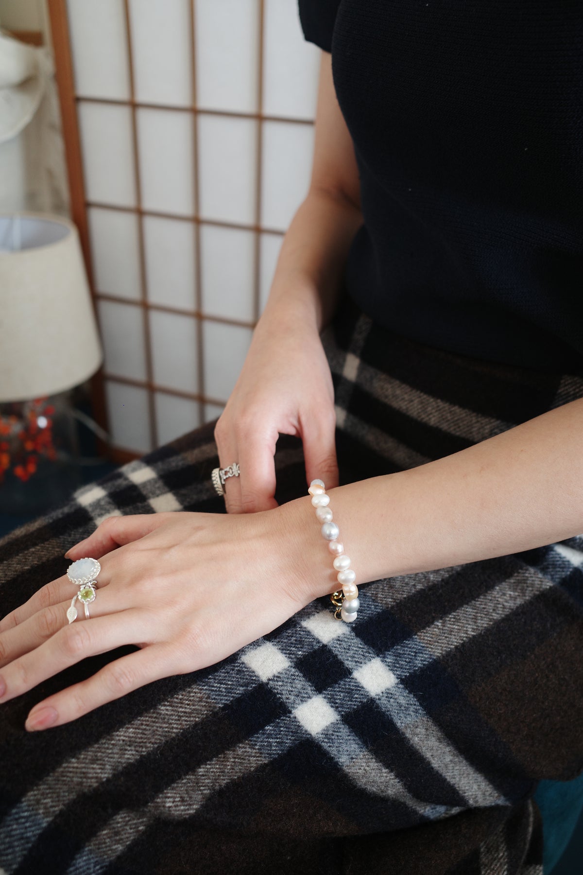 流れ月 necklace/bracelet
