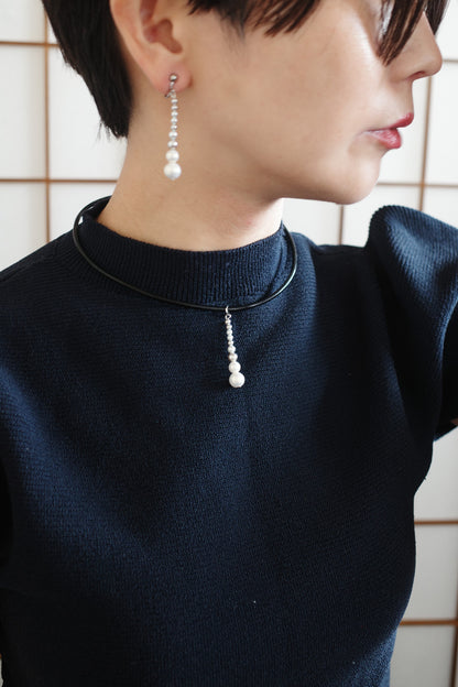 月 leather choker (4type)