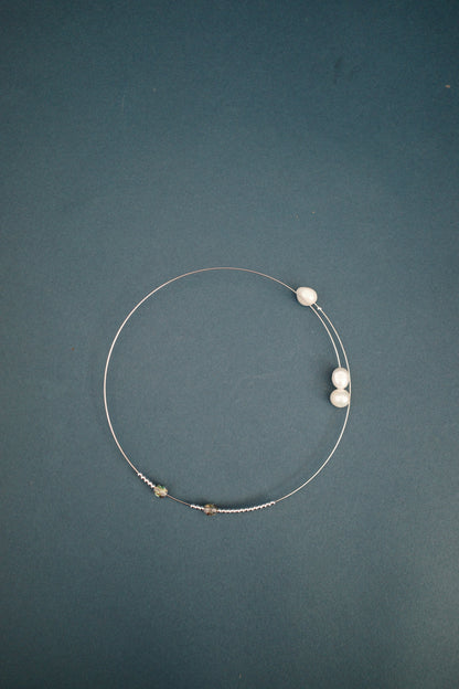 月 wire choker (2type)