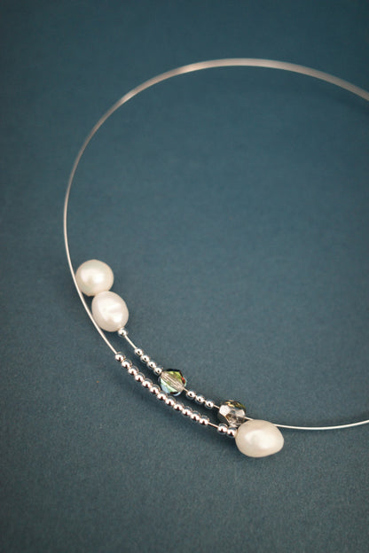 月 wire choker (2type)