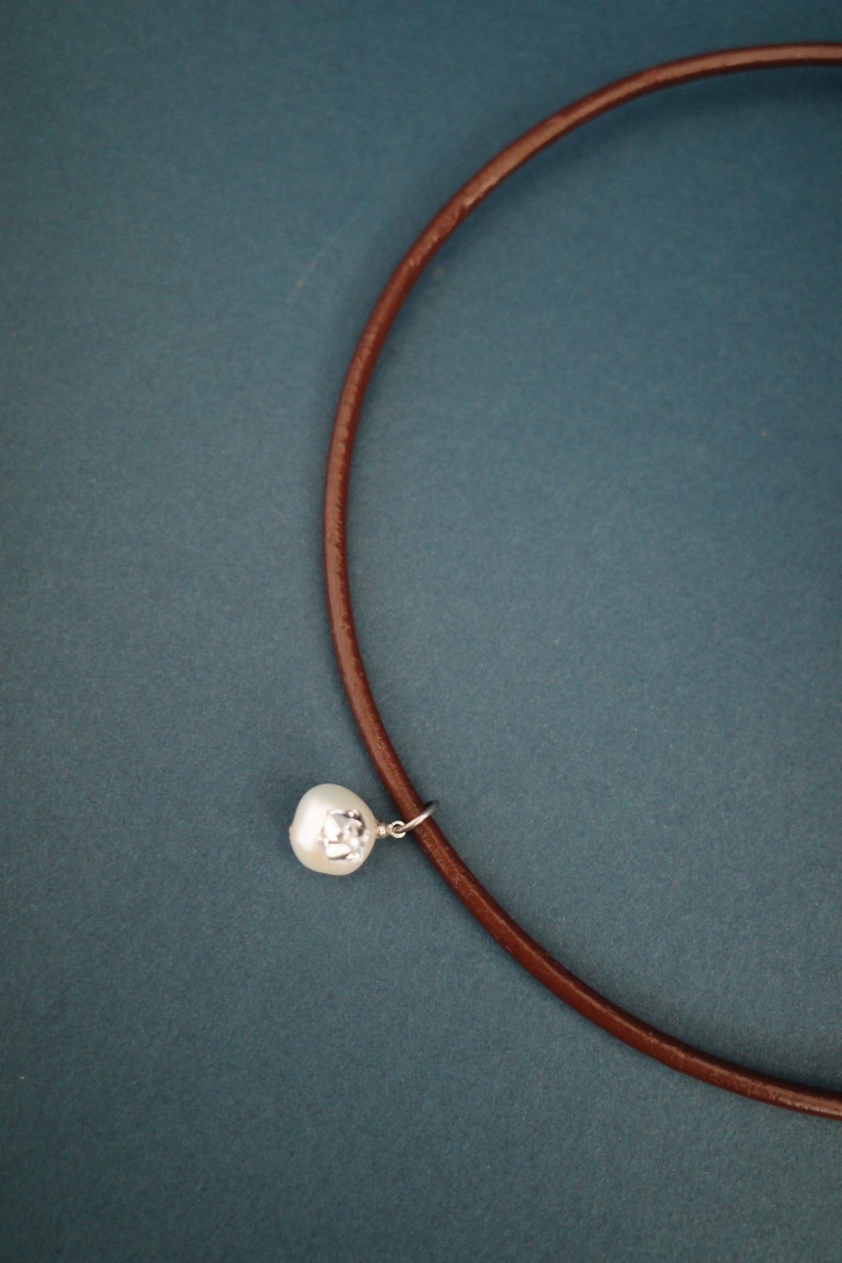 月 leather choker (4type)