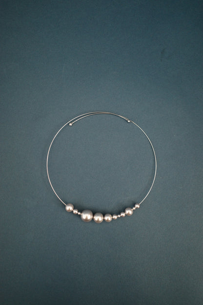 月 wire choker (2type)