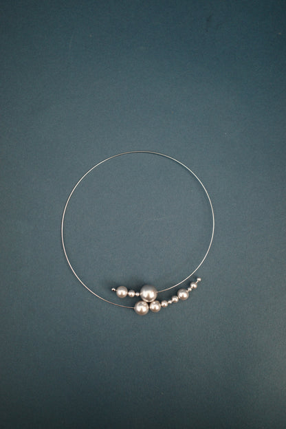 月 wire choker (2type)