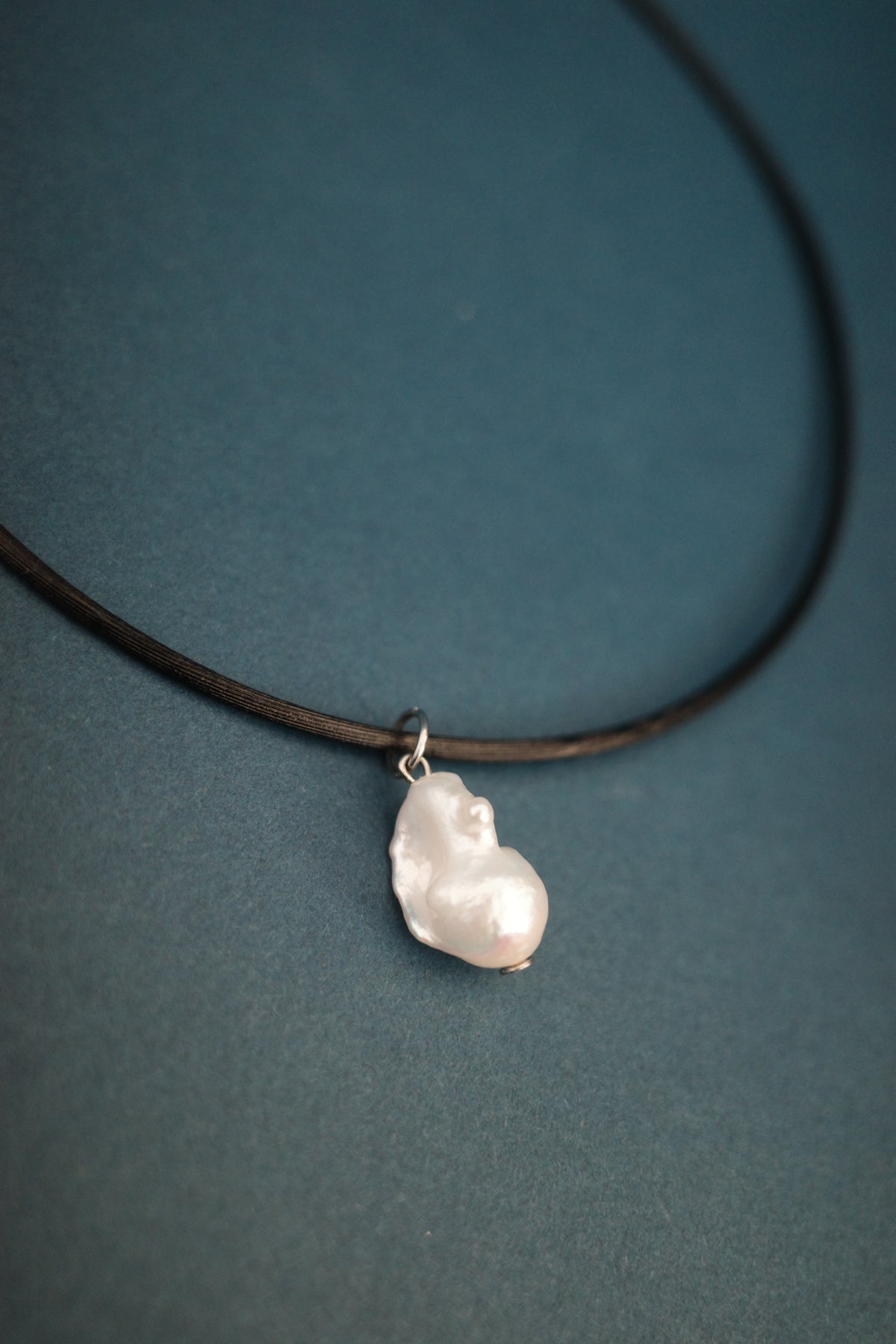 月 leather choker (4type)