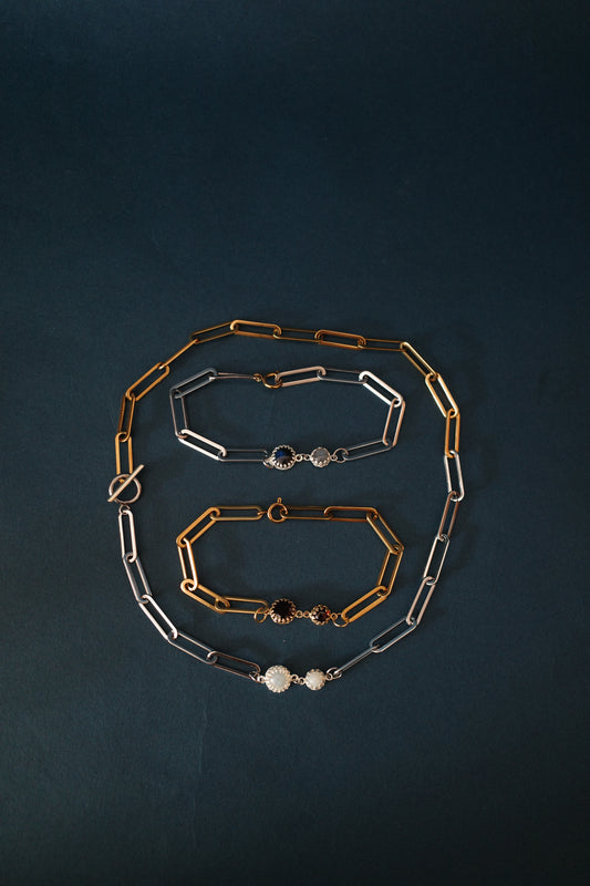 流星 necklace/bracelet (4color)