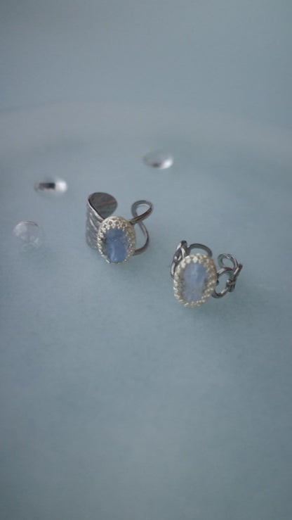 [1点]lace ring-氷